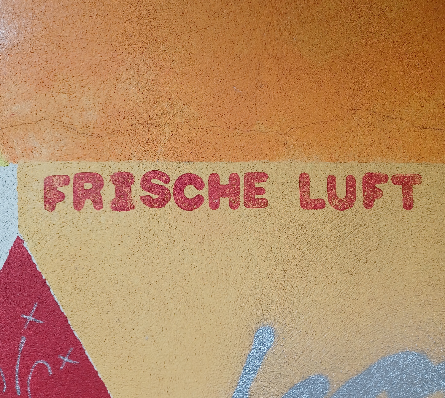 Wandaufschrift Frische Luft