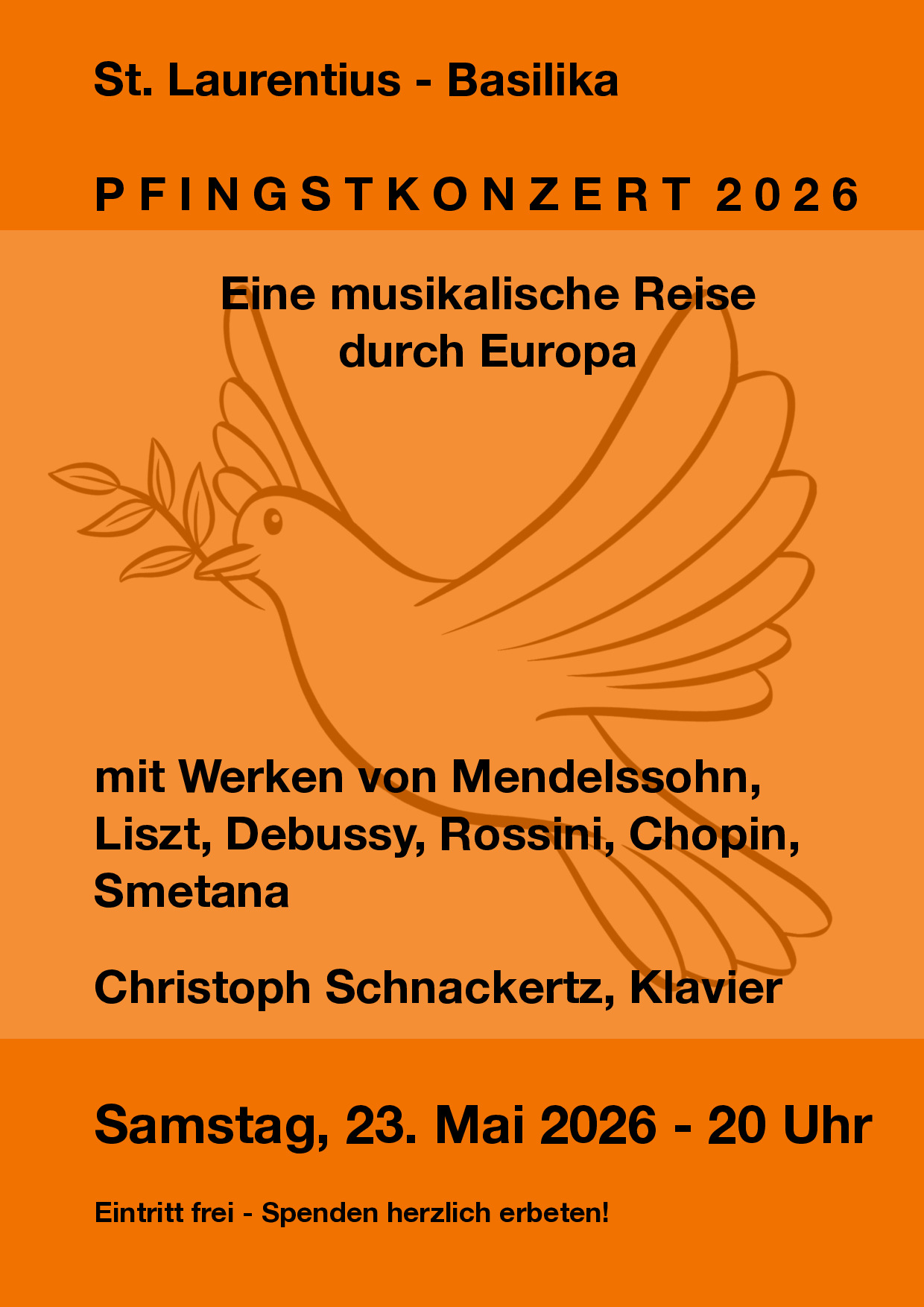 Plakat Pfingstkonzert St. Laurentius